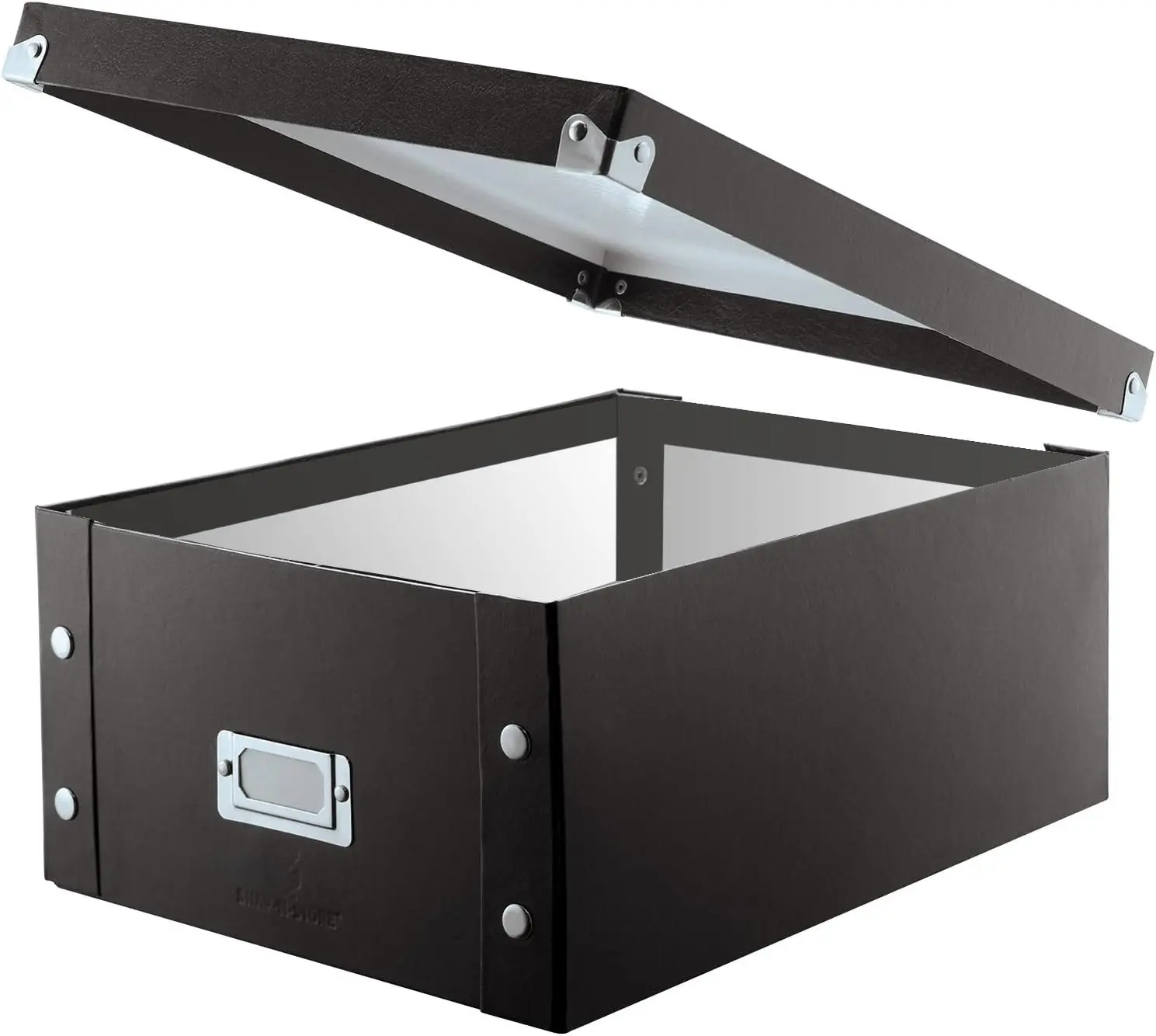 

CD Storage Box - Pack of 1/2 - Durable Disc Holder with Lid to Store for Discs (1 Pack - Doublewide CD, Black)