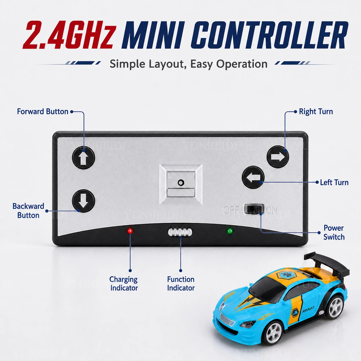 1:58 Mini Remote Control Car 2.4G Remote Control Battery-powered Canned Drift Racing Car Bluetooth Remote Control Children Toy image 6
