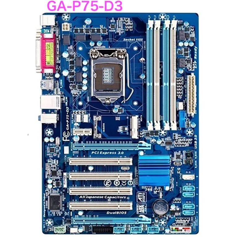 

Suitable For Gigabyte GA-P75-D3 Motherboard P75 32GB LGA 1155 DDR3 ATX Mainboard 100% Tested OK Fully Work