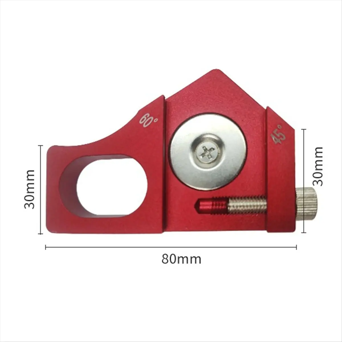 Positioning Block Adjustable Measuring Angle Ruler Marking Tools Woodworker Marking Positioning Tools 80x30mm