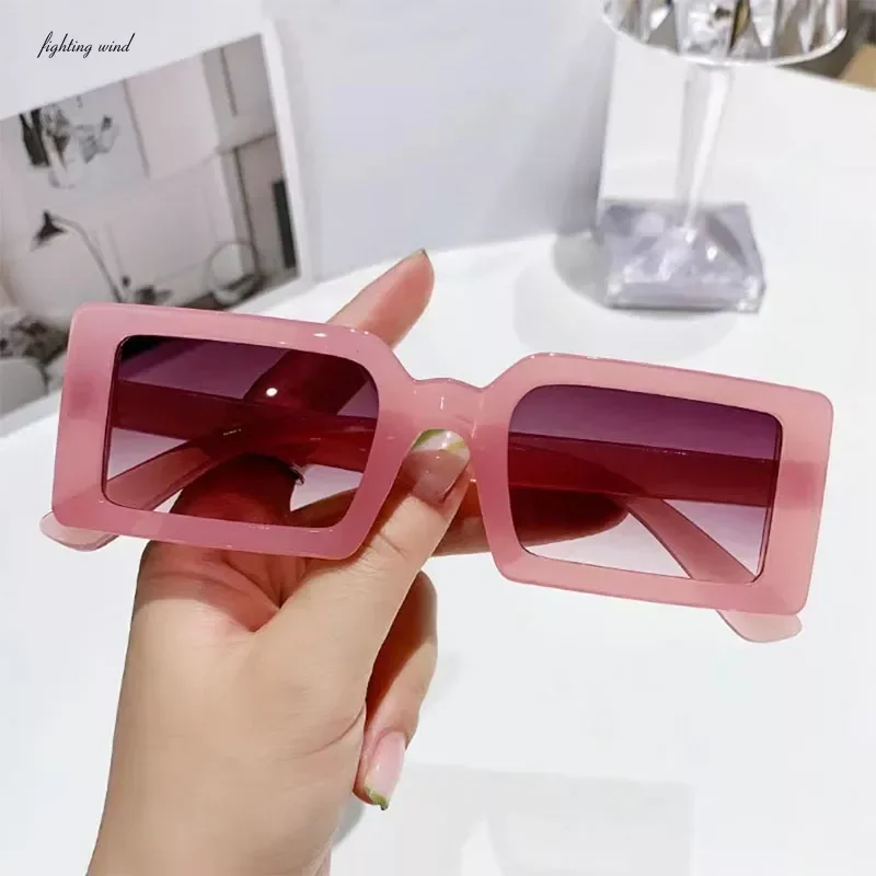 New Retro Small Frame Sunglasses Women\'s Brand Designer Jelly Color Sun Glasses Women Fashion Square Eyewear UV400 Oculos De Sol