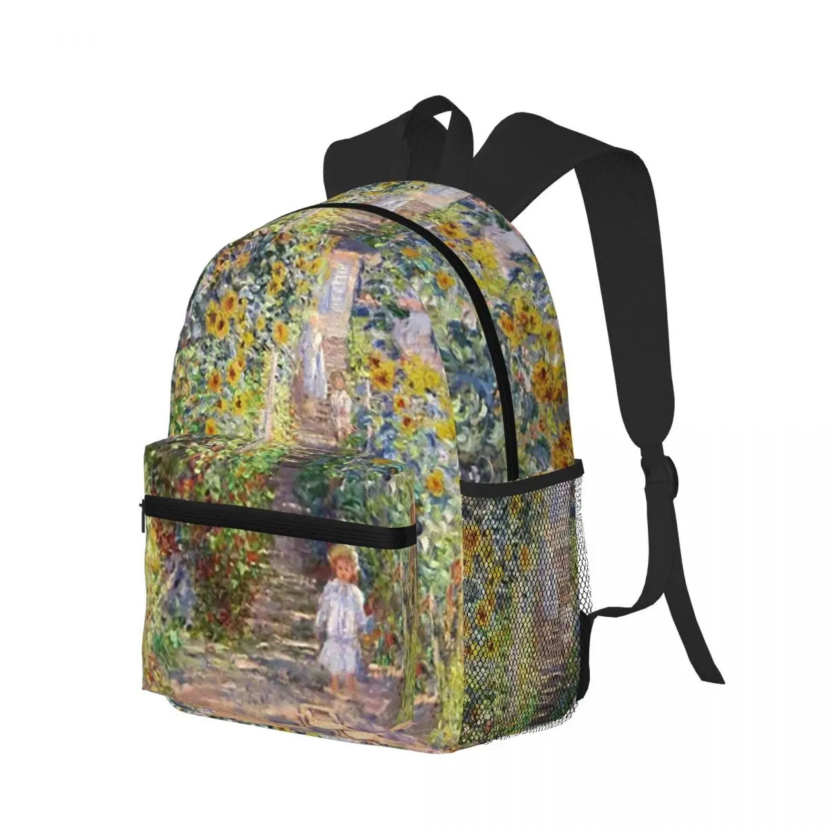 

Yellow Sunflower Plant Print Oil Painting Student Backpack School Bag Hiking Travel Daypack for Boys Girls Bookbag Shoulder Bags