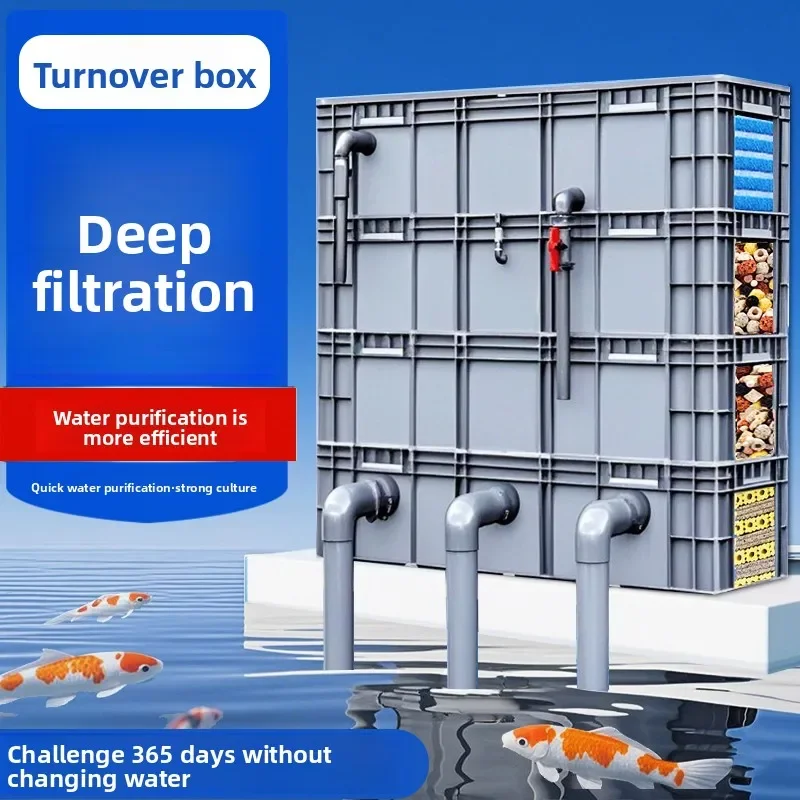 turnover box fish tank filter water purification circulation three-in-one system fish tank filter box