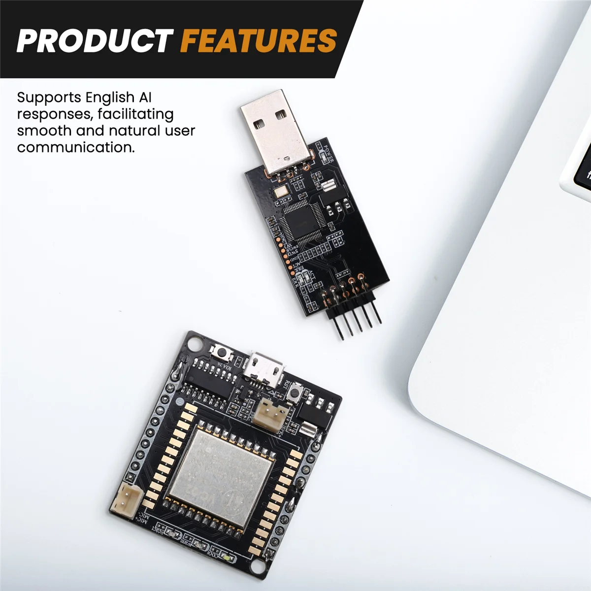 A07I -02-Kit AI Intelligent Offline Voice Module Development Board met seriële foutopsporingsondersteuning