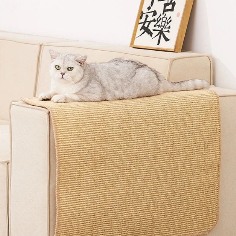 1pc Katze Scratcher Sisal Hanf Kratzbrett Wand Kratzen Pad Möbel Schutz Kratzbaum für Katze Pfote Training – Detail 4