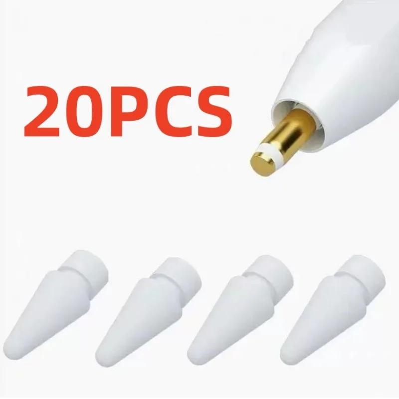 For Apple Pencil 1st/2nd Pencil Nibs Tip Replacement Silent Tablet Pen Nib Wear-resistant High Sensitivity for Apple IPencil Tip