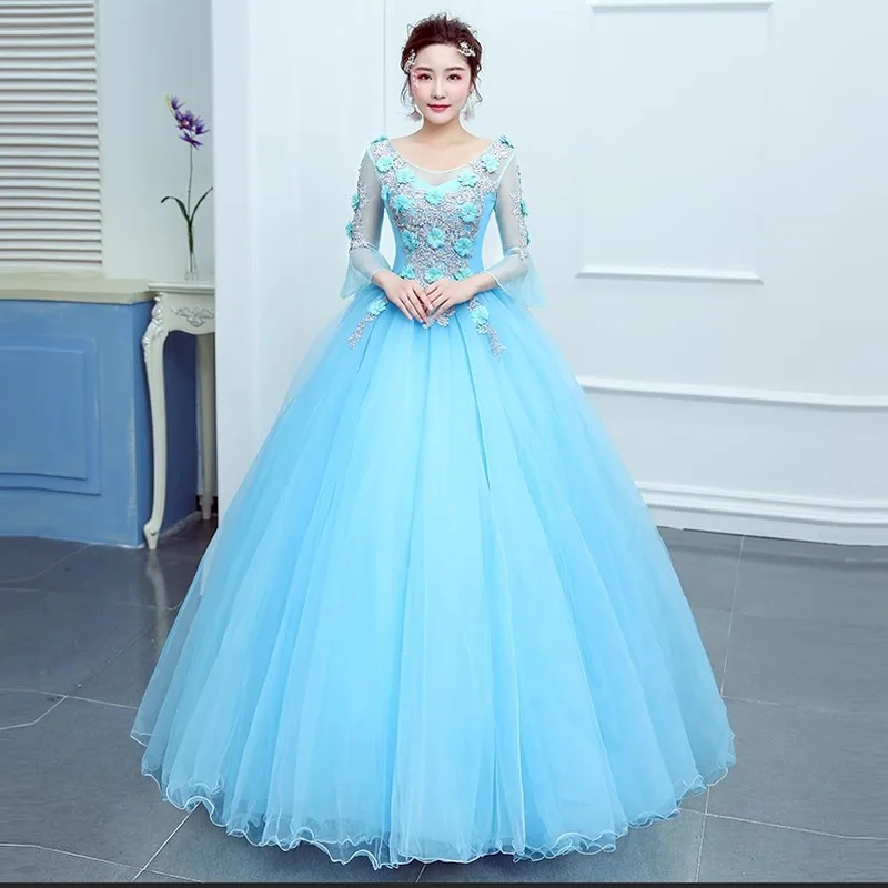 Dostosowane modne suknie balowe Quinceanera sukienki aplikacje tiulowe balowe suknie na przyjęcie urodzinowe formalne Vestido De 15 Anos Sweet 16