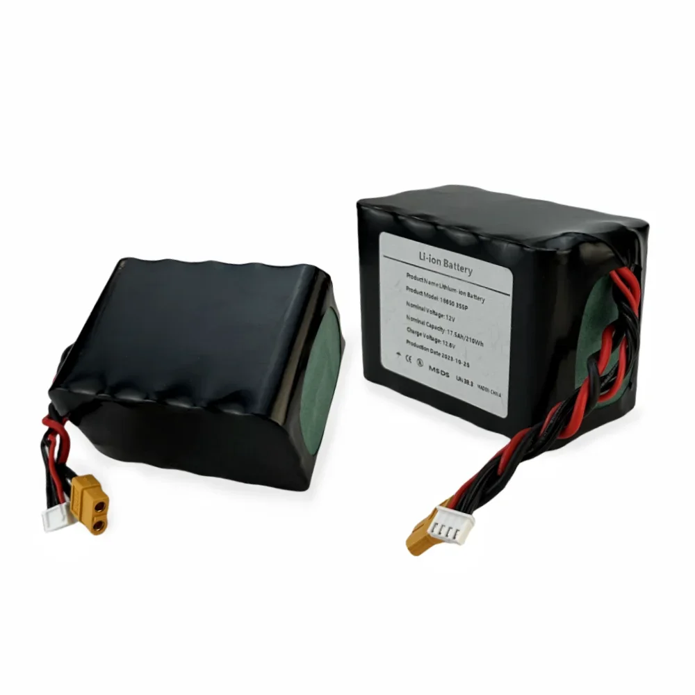 18650 3S5P 12V 17.5Ah Rechargeable Li-ion Battery Pack For Various RC Airplane Drone Quadrotor XH2.54-4P XT60