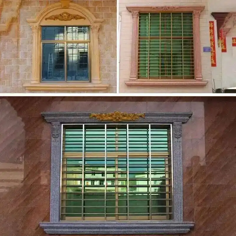Roman Column Window Model Villa Window Edge Line Cement Exterior Wall Edge Windows Frame Decoration European Window Cover Mold B