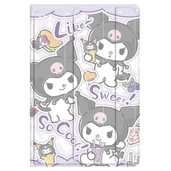 Ipad,sanrio kuromi,ipad air 5,air 4, 2020, 10.2, 9,12.9, 2022,8 Pro 11,,用のかわいいアニメのシリコンカバー