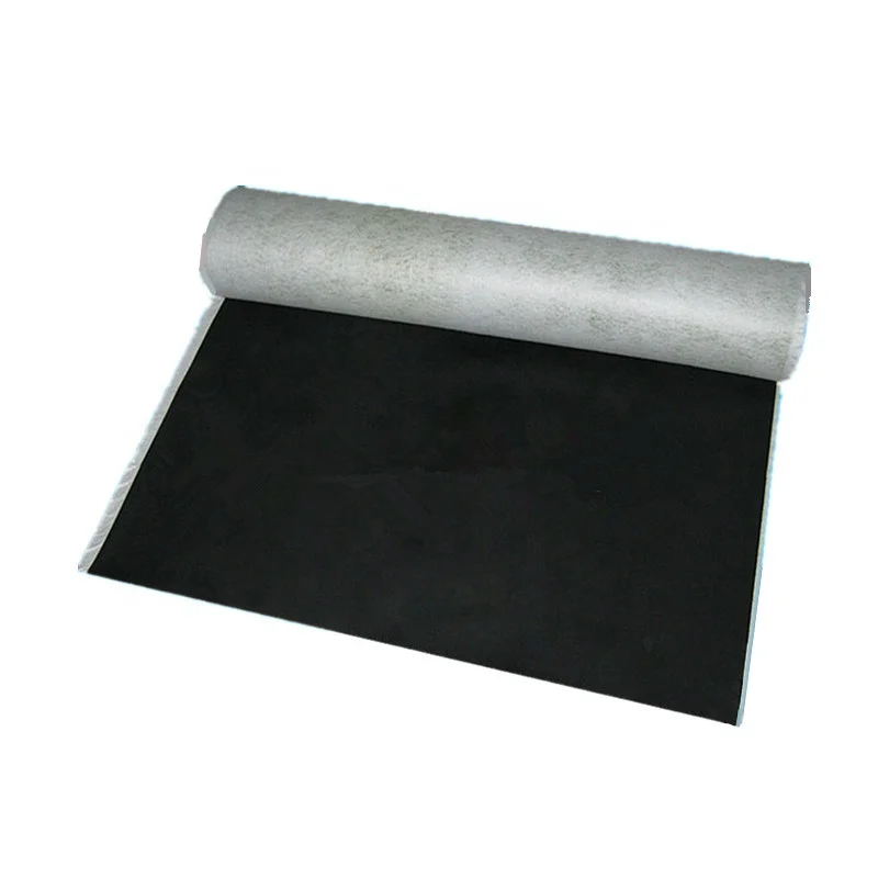 2.0mm Sheet Waterproofing Rolls EPDM Rubber Butyle Strengthened Waterproof Sheet Self Adhesive EPDM Pond Liner-10x10 cm sample