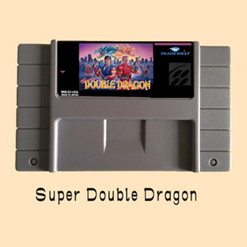 High Quality 16 Bit Super Double Dragon NTSC Big Gray Game Card For USA Version Game Player