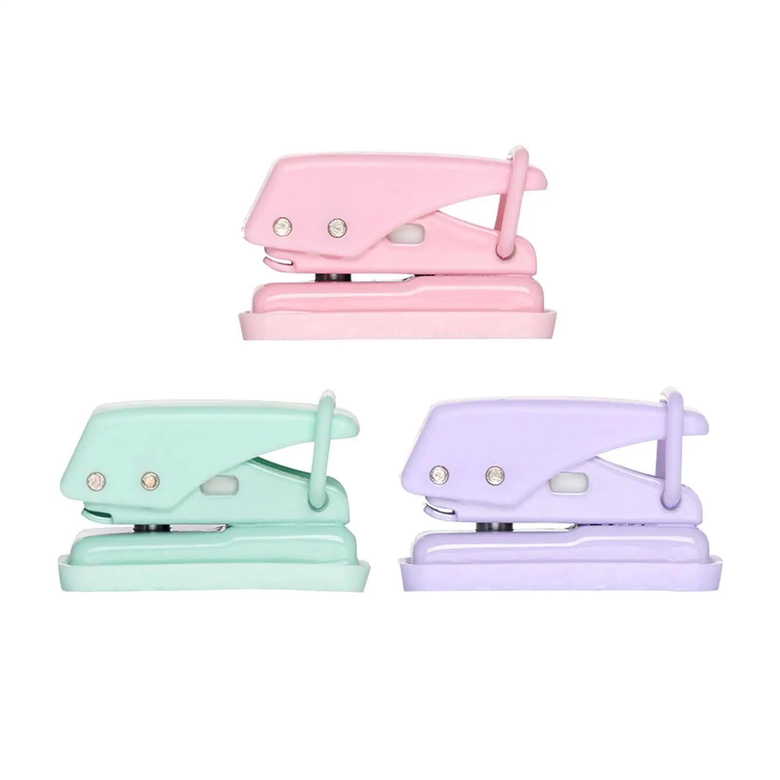 Mini Handheld Hole Puncher with Secure Locking Mechanism for Crafting And DIY Projects