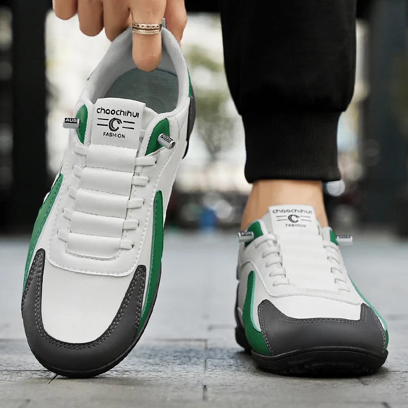 Sepatu Pria Merek Sepatu Jalan Falt Nyaman Luar Ruangan Sepatu Pria Baru Sepatu Pelajar Pelatih Ringan Fashion 2025