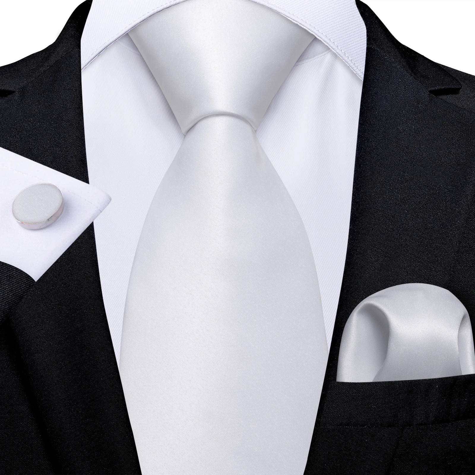 Olive Green Solid Ties for Men, Pocket Square Set