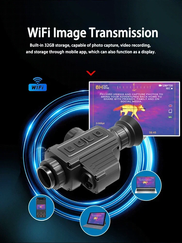 2025 384*288 Thermal Scope Night Vision 4X Hunting Night Vision Hunting Thermal Night Vision