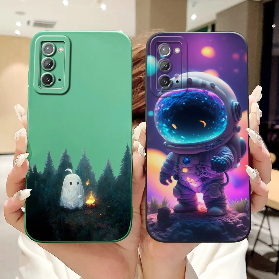 For Samsung Galaxy Note 20 Ultra Case SM-N985F Cute Cartoon Shockproof Silicone Bumper For Samsung Note 20 5G Note20 Ultra Cover