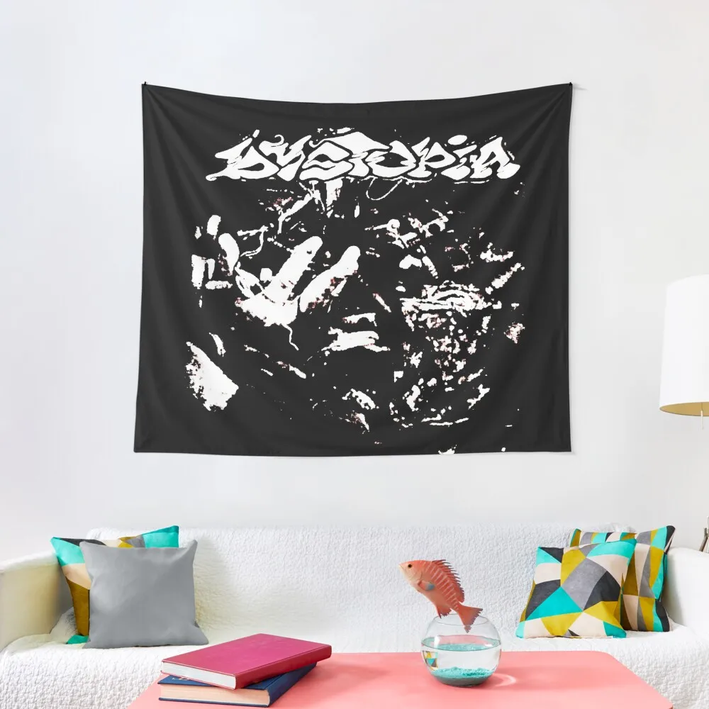 Dystopia Band Tapestry Cute Room Things Aesthetics For Room Decoration Room Tapestry