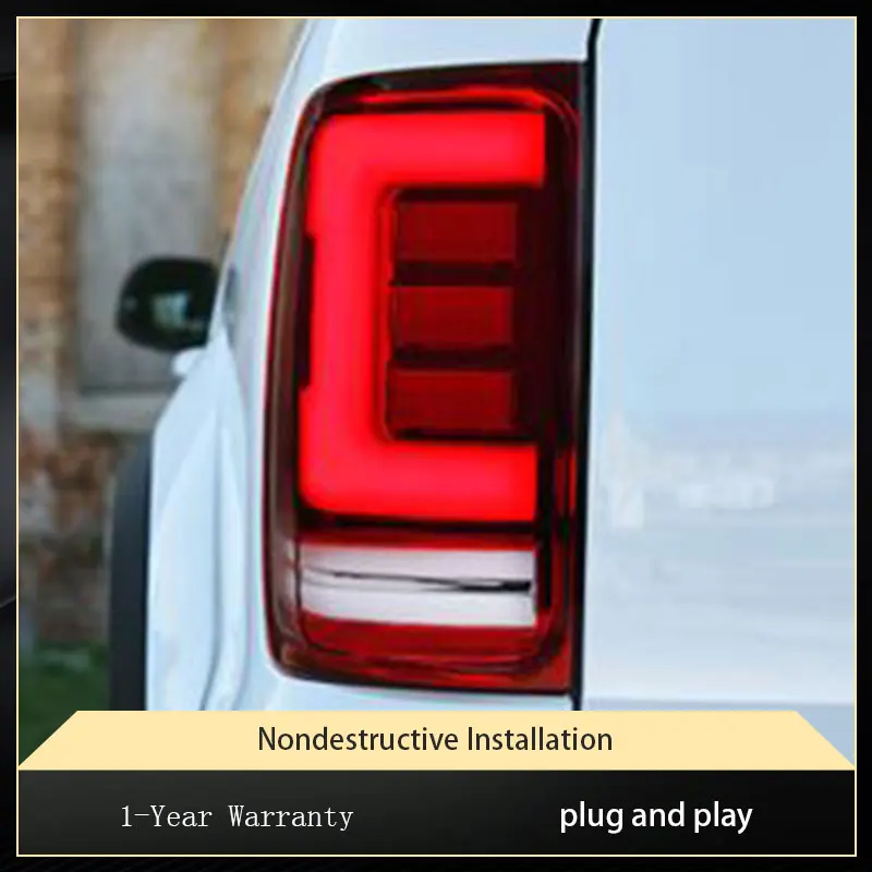 Car Lights For Volkswagen VW Amarok 2008-2021 LED DRL Tail Light Turn Signal Lamps Rear Taillights Assembly Reverse Accessories