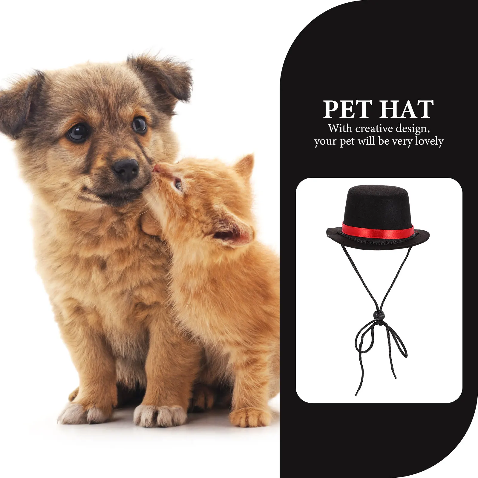 

Dog Costume Lightweight Stylish Comfortable Wear Pet Supply Fashion Accessories Holiday Props Dog Hat Pet Bowler Hat