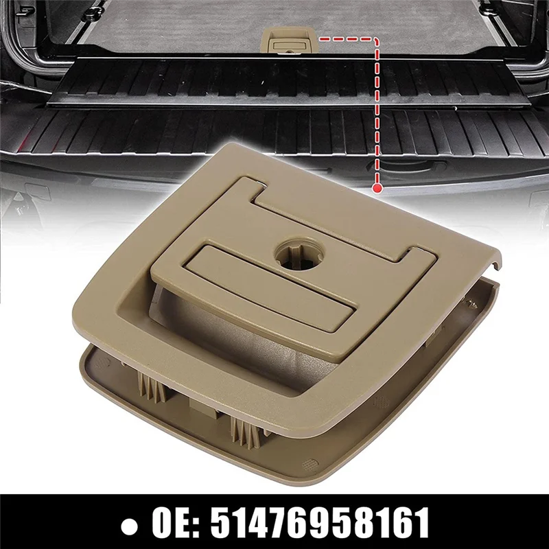 51476958161 Spare Tire Cover Lock Trunk Puller with Hole Tailgate Bottom Inner Puller Auto for BMW X5X6 E70 E71