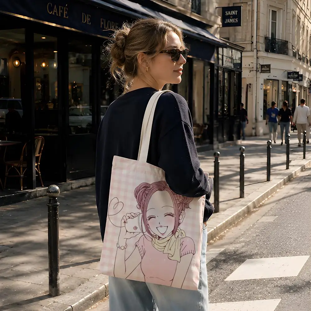 Brand Fashion Bags N-NANANANA Design Storage Bags Reusable Canvas Tote Suitable for School Class Commuting Shopping as Gifts
