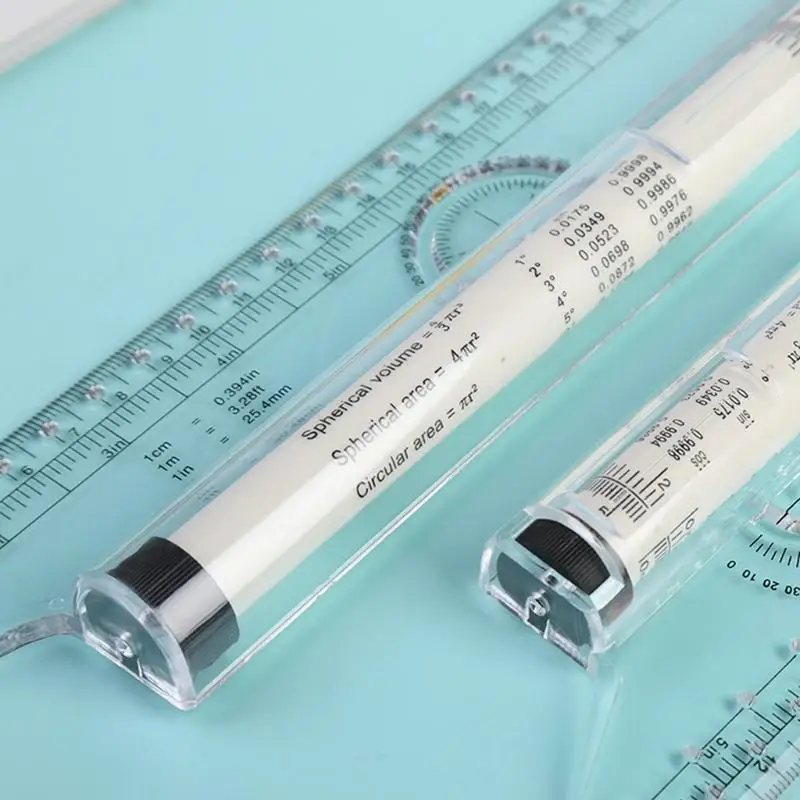 R1WD Многофункциональный рисунок инструмент Draw Draw Metric Rolling Rolling Ruler Clear Parallel Rolling Ruler Line Rule Ruler