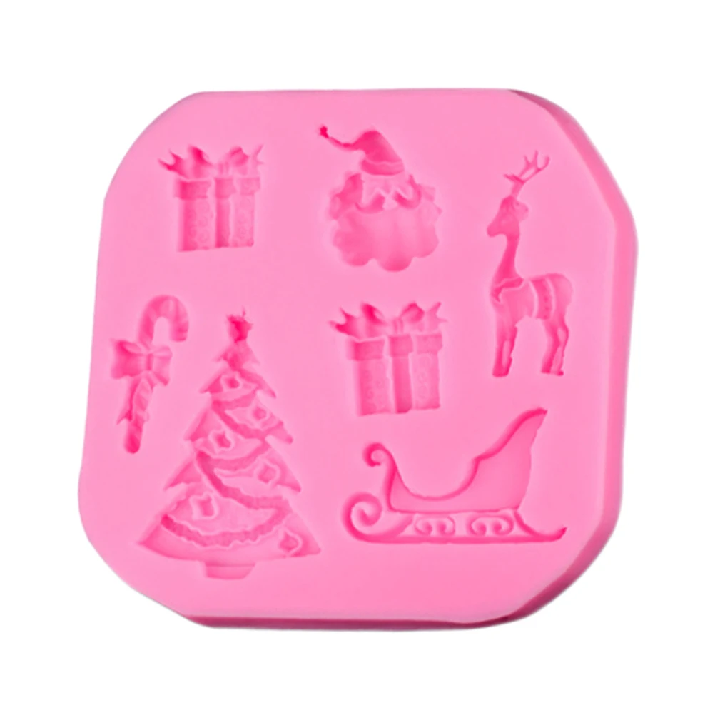 

Silicone Fondant Molds Flexible Non-Stick Cake Mold For Baking Chocolate Diy Christmas Party Shower Kitchen Tool