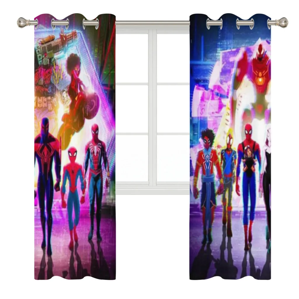 Marvel SpiderMan Blackout Curtains For Living room Bedroom