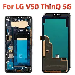 Original lcd For LG V50 ThinQ LM-V500 LM-V500N LM-V500EM LM-V500XM LM-V450PM LM-V450 LCD Screen Digitizer Assembly