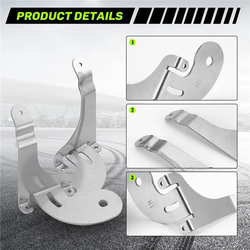 Reliable-Stainless Steel Car Front Grille Spot Light Fixing Bracket For-BMW Mini R50 R52 R53 2001-2007