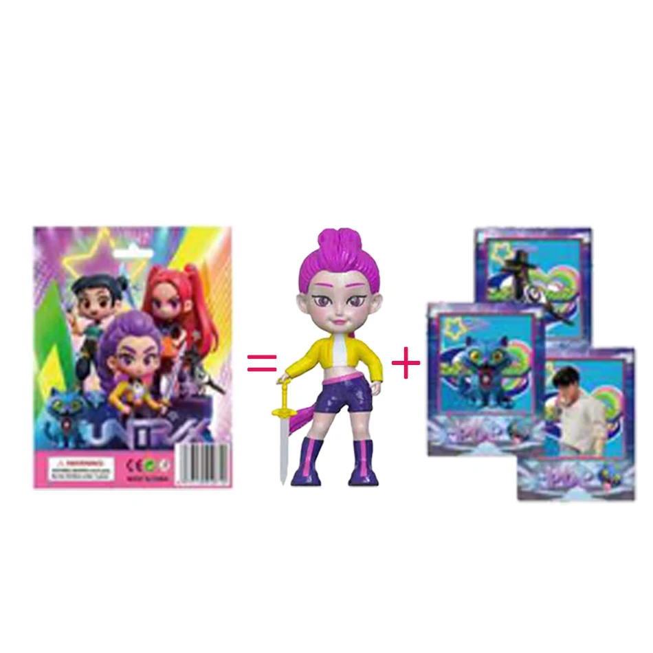 1-24 Uds Anime kpop cazadores de demonios figura k-pop cazadores de demonios rumi mira zoey estatua de tigre juguete decoración de mesa adornos regalos