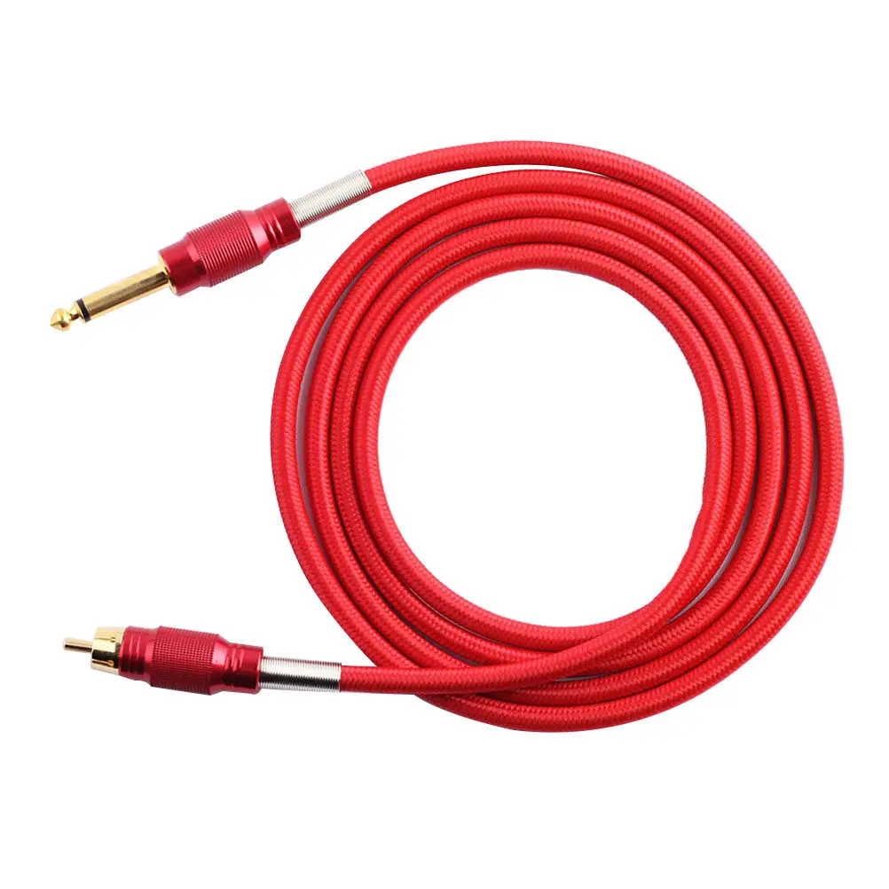 Hook Wire for Tattoo Machines Power Supply Pure Copper Braided Flexible Long Cord Easy Installation Compatible with All Clip