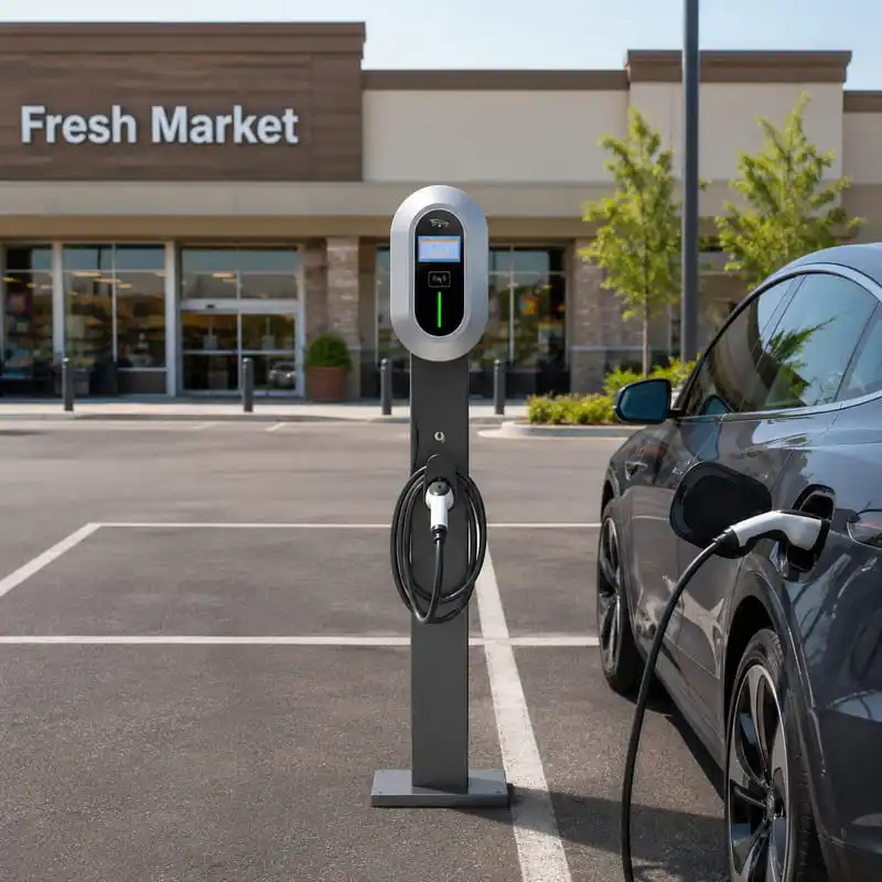 Smart Electric Vehicle Fast Charger CCS2 40KW 60KW Customized Solution OCPP 16J Compatible APP Control Floor Mounted