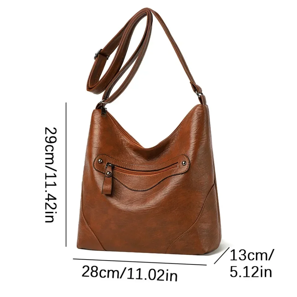 Soft PU Leather Women Bag Brand Designer Ladies Handbag Purses Luxury Female Shoulder Bag Large Capacity Crossbody Bags Sac