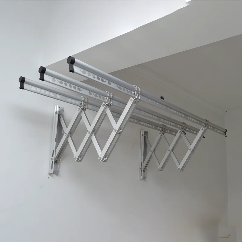 Aluminum alloy outdoor push-pull hanger folding balcony telescopic hanger