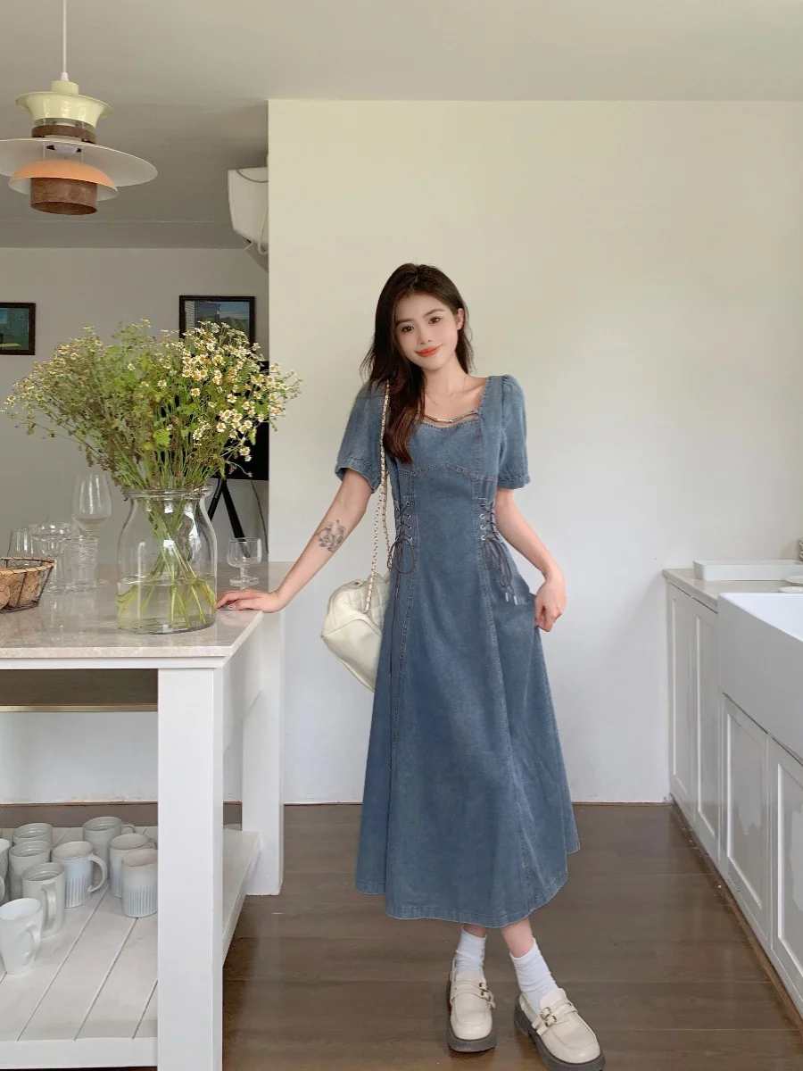 plus Size Women's ort Sve Dr Slimming High Waist Denim Skirt for Pear aped plus Size Ladies Casual A-Line Dr