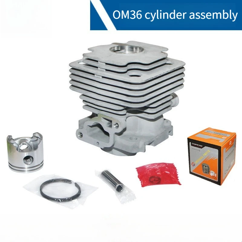 Suitable for Ouma 36 lawn mower cylinder assembly 42MM lawnmower cylinder barrel piston ring assembly OLE-746 cylinder