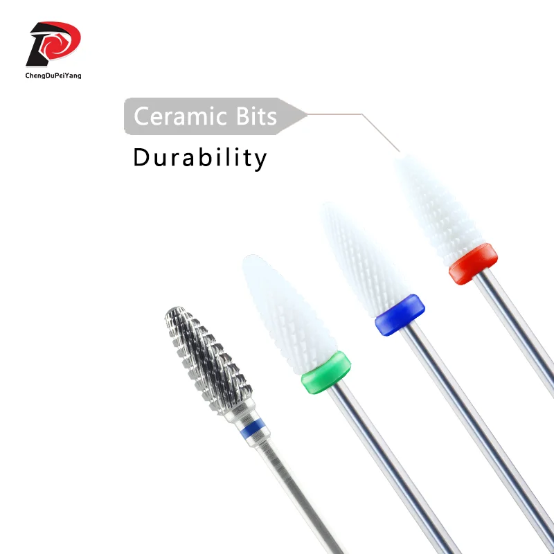 Pedicure Bits Remove Foot Calluses Bit White Ceramic Nail Drill Bits Uñas Accesorios Y Herramientas/Nail Accessories