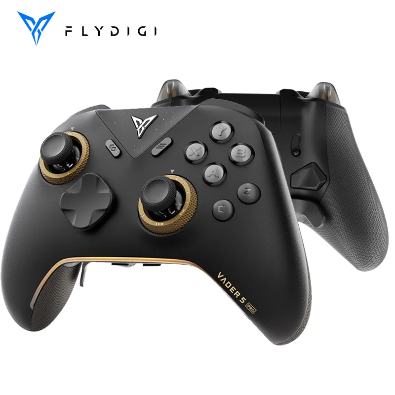 Manette de jeu sans fil Flydigi Vader 5 Pro, faible latence de 4 ms, joysticks à effet Hall, gâchettes Force-Switch, multiplateforme pour