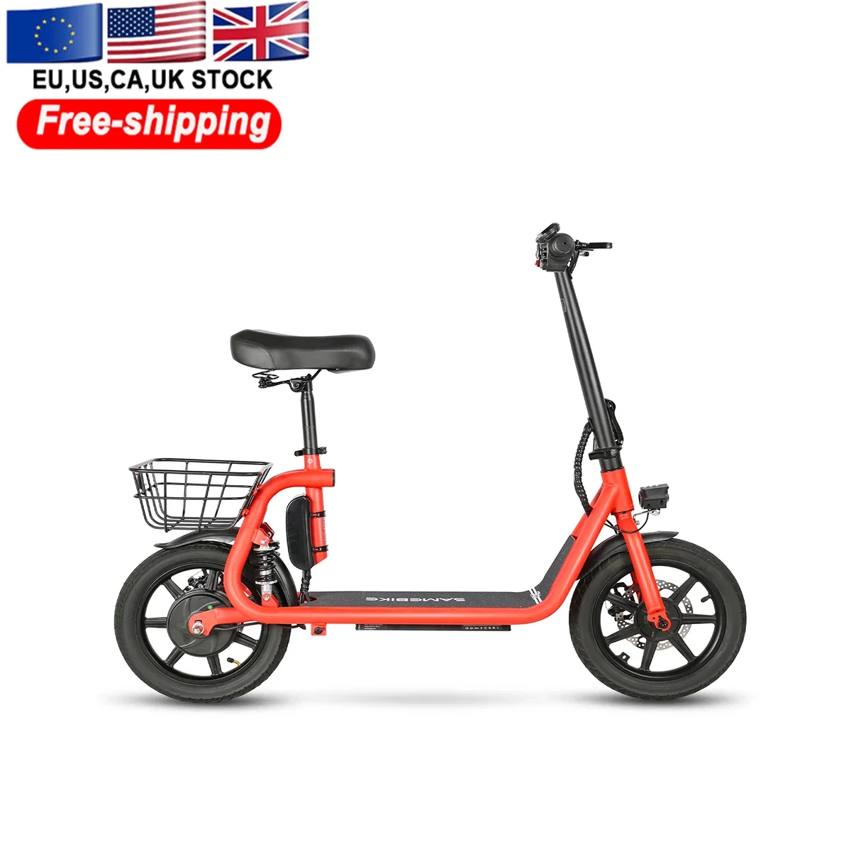 

UK Warehouse SAMEBIKE SM-C02 Chinese Scooter Manufacturers 25KM Speed Folding 500D Motor Electric Scooter Adult