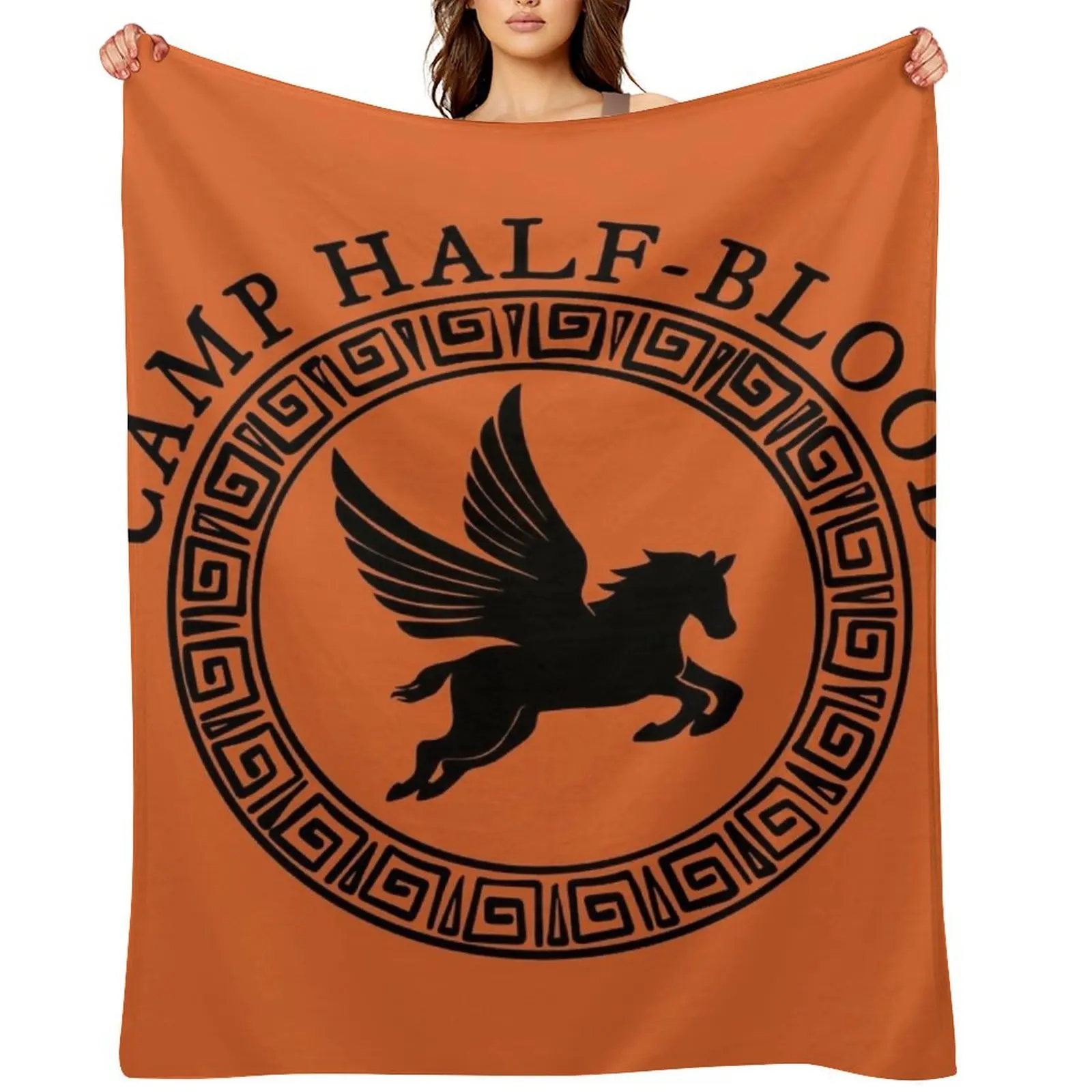 

Camp Half Blood, Camp Half Blood logo Throw Blanket Furrys Bed linens Comforter Bed Blankets