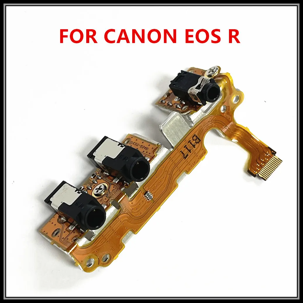 Nuevas piezas de reparación, interfaz de conector de micrófono, Cable flexible PCB, módulo IF, conjunto PCB para Canon EOS R