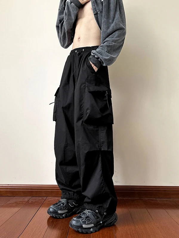 

Мужские рабочие брюки из чистого хлопка свободного кроя, осенне-зимние, модные, функциональные, в стиле High Street, модель Fce Lantern Pants