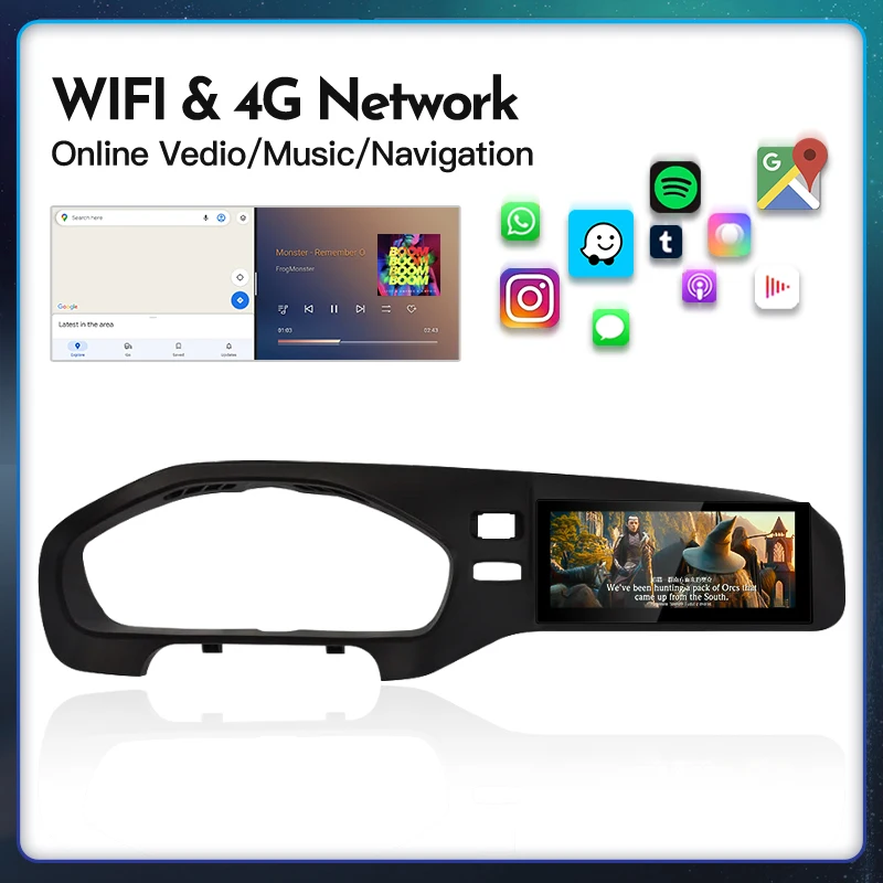 Layar Radio Mobil Android14 8.8'' CarPlay, GPS Navi Otomatis, Pemutar Video Multimedia Stereo Untuk Volvo V40 2011-2018 Head Unit LHD RHD