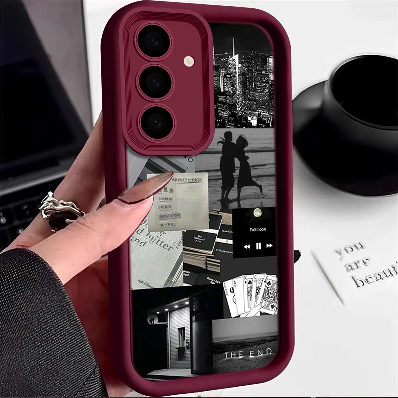 Soft TPU Case For Samsung Galaxy A17 A16 A56 A55 A54 A15 A35 A25 5G S24 FE S25 Edge S23 Ultra S22 Fashion Printed Phone Cover - náhled 5