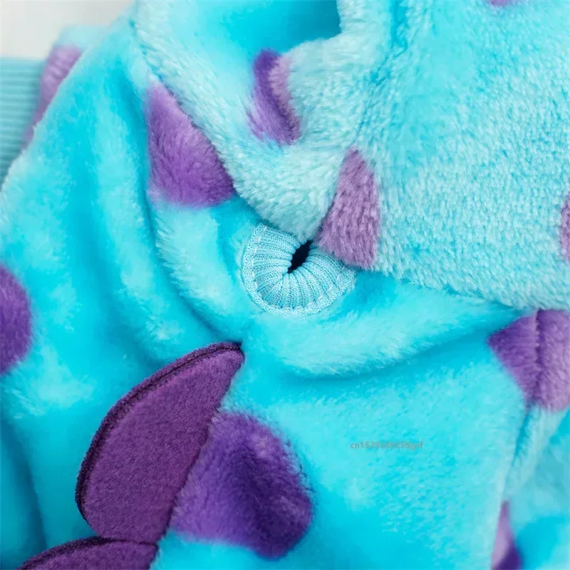 Hund- und Katzen-Kapuzenmantel, niedliches Tierkostüm für Welpen, Herbst- und Winterkleidung, wärmendes, dickes Haustier-Outfit für kleine und mittelgroße Hunde und Katzen. – Detail 6