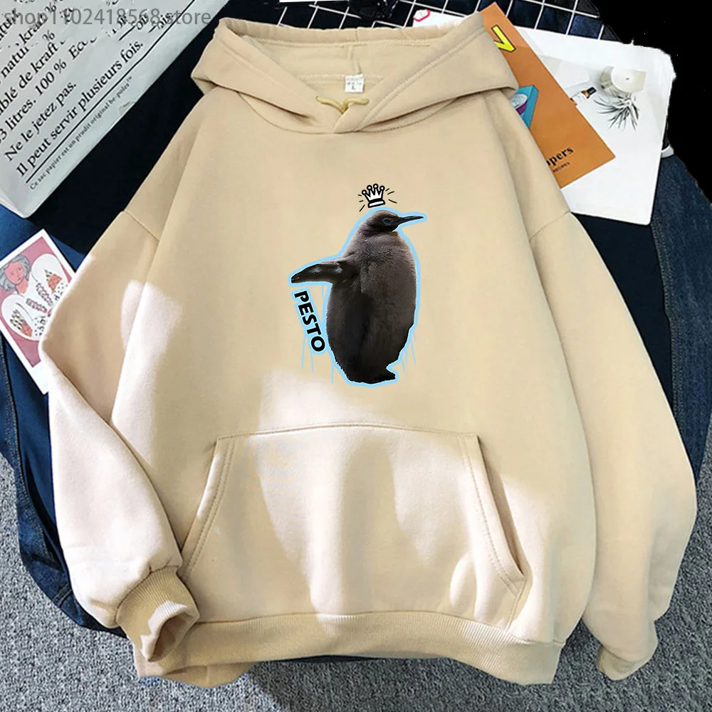 

Men Hoodies Pesto The Big Baby Penguin Magnet Hoodie Cartoon Sweatshirt Harajuku Pullover Women Clothes High Street Streetwear