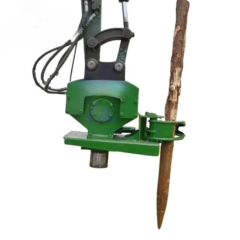 11-3 ton hydraulic pile driver compactor with grab for small excavator construction
