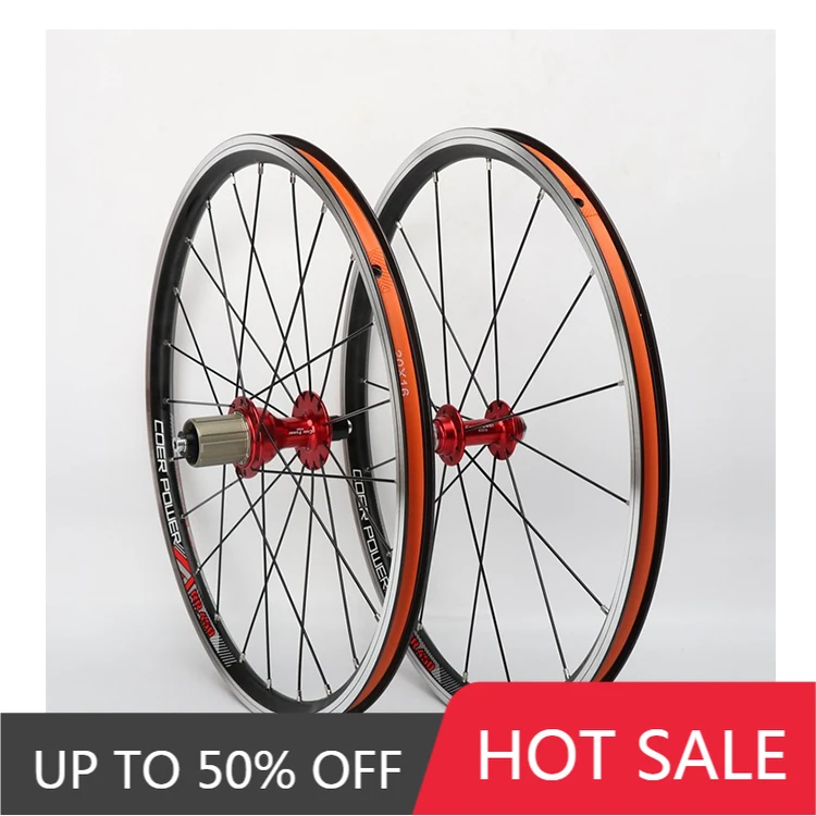 

STLF High Quality Double Bearin 22Inch Foldable Bike Wheelset 20Inch BMX Bicycle Wheel Rim Hub